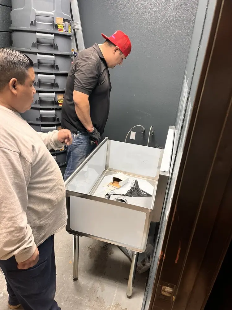 Commercial plumbing and sink installation in Creston